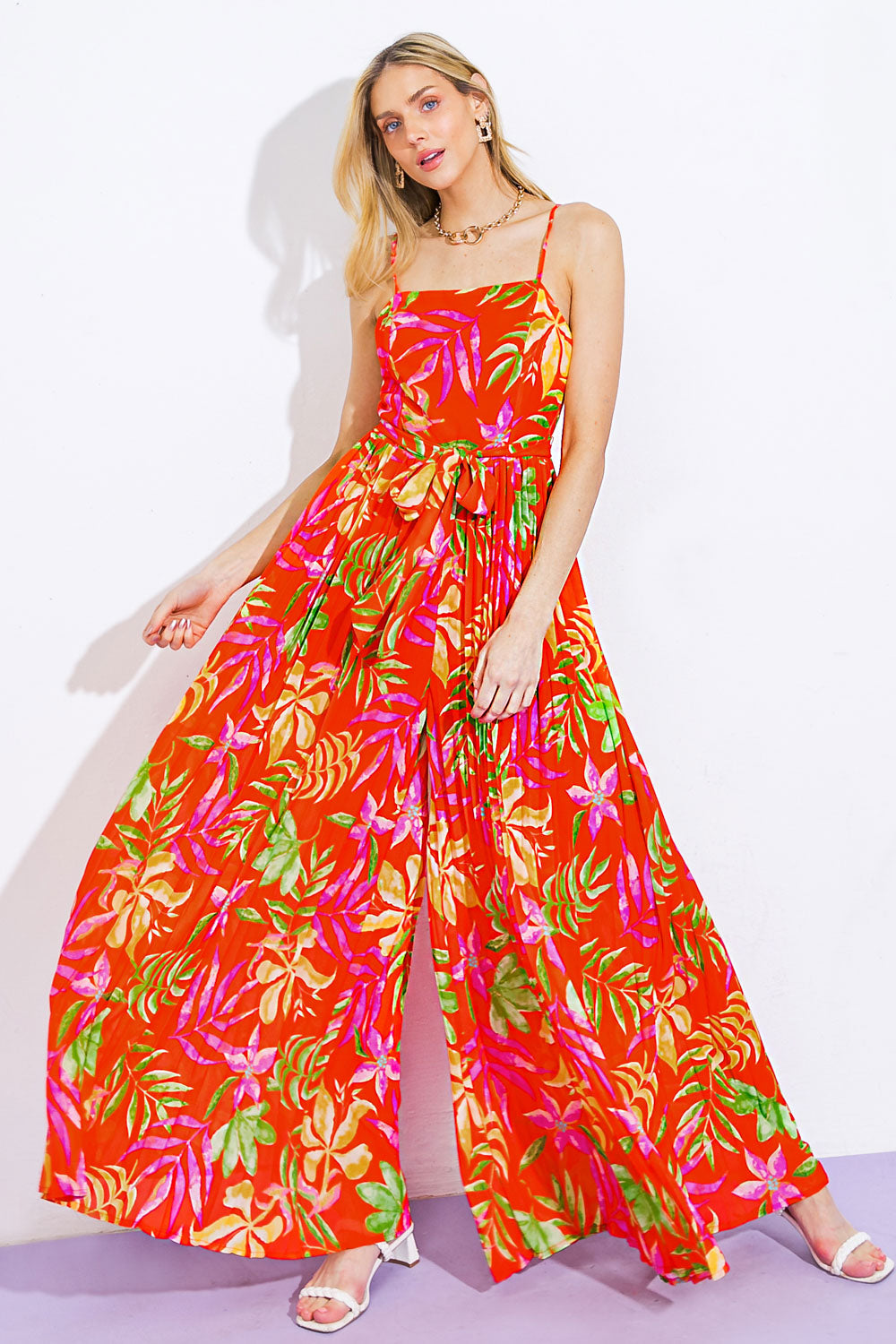 BLOSSOMING WITH JOY WOVEN JUMPSUIT Flying Tomato
